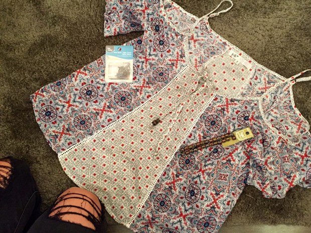 Front tie shirt beading DIY