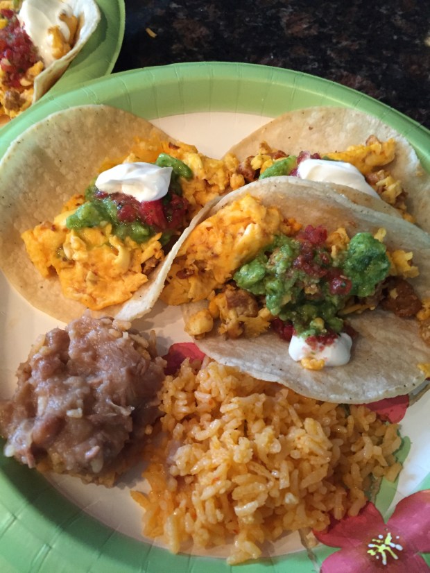 Breakfast taco recipe al pastor